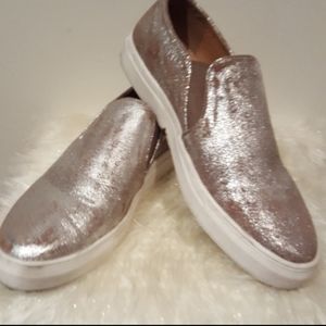 Rosegold Leather Sneakers